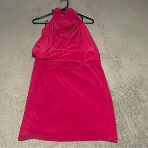 Frank Lyman hot pink halter dress size 8